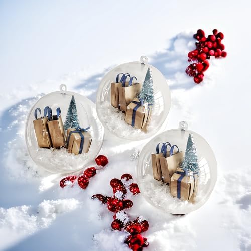 Mini Express Funny Gift Box Clear Ball Ornament for Christmas