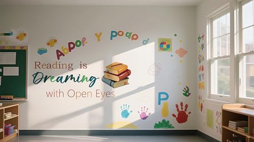 Reading is Dreaming with Open Eyes Wall Decals