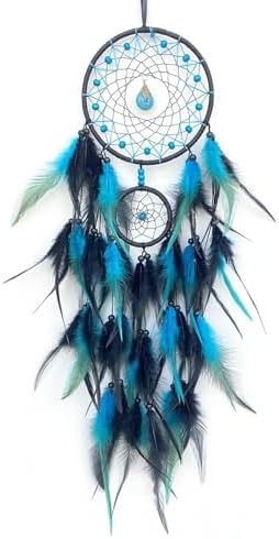 Black and Blue Dream Catcher Wall Decor