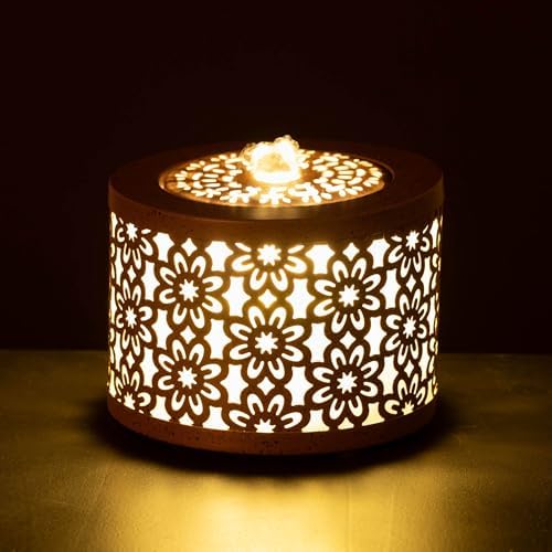 Sullivans Floral Tabletop Fountain - Copper 525 Auto Pump LED