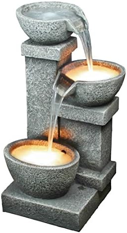 Design Toscano Water Fountain with Halogen Light