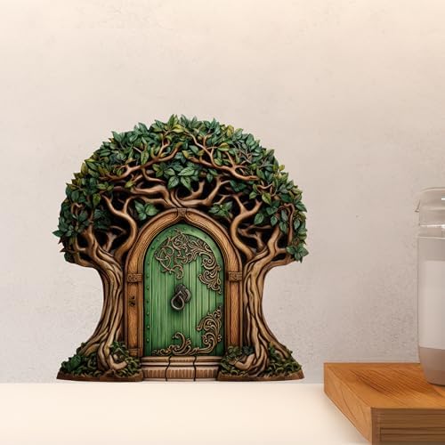 Beautiful Tree Fairy Door Wall Sticker - Removable Decal