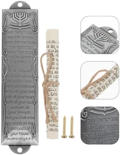 Uonlytech Mezuzah Scroll Plaque for Door