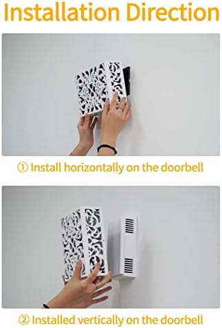 ORYX Doorbell Chime Cover Box - White with Piano Paint Design