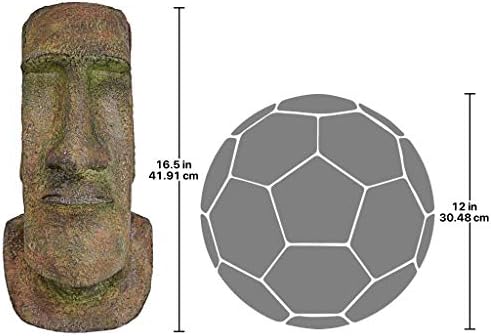 Design Toscano Grey Stone Medium Moai Head Sculpture