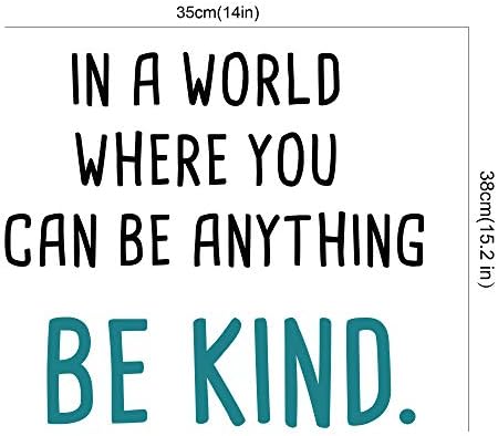 GULIGULI Kind Inspirational Quotes Wall Decals