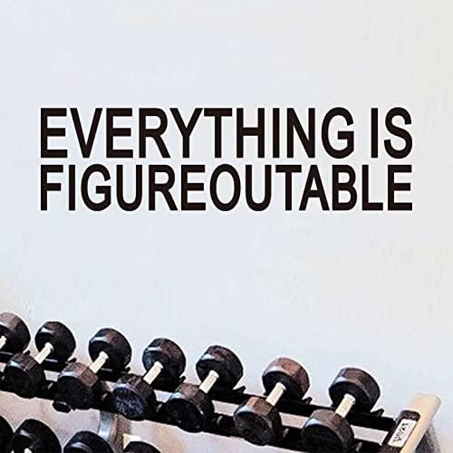 AnFigure Office Quotes Wall Stickers - Inspirational Gym Vinyl Art for Workspaces