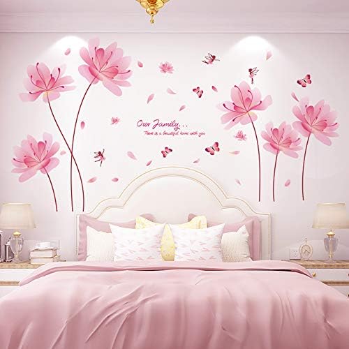 Flower and Butterflies Wall Stickers for Adults