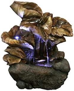 Hi-Line Gift Ltd Leaf Fountain with LED Lights