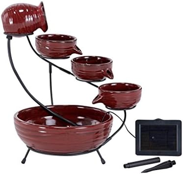 Smart Solar 23941R01 Ceramic Solar Cascade Fountain