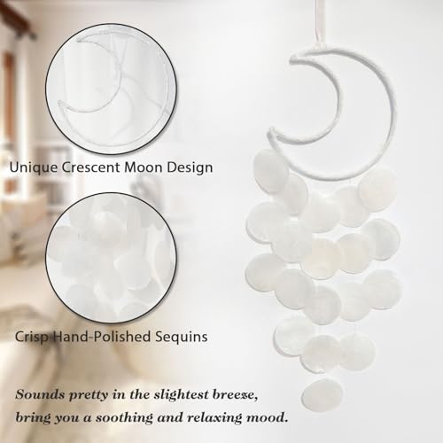 Pretty Jolly Small Outdoor Moon Dream Catcher Wind Chimes