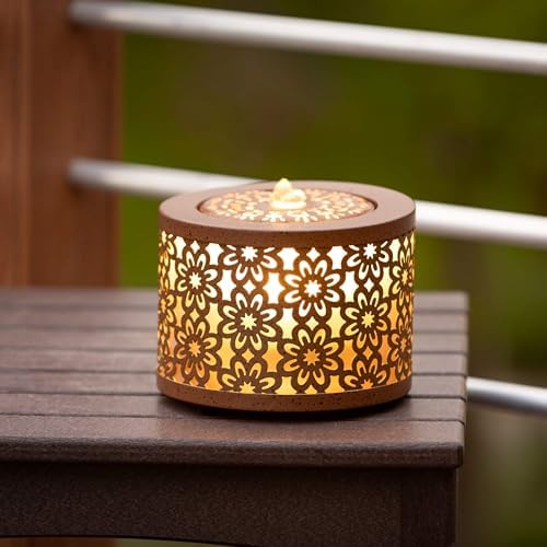 Sullivans Floral Tabletop Fountain - Copper 525 Auto Pump LED