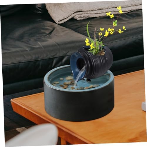 Ceramic Waterfall Jar Fountain Outdoor Decor