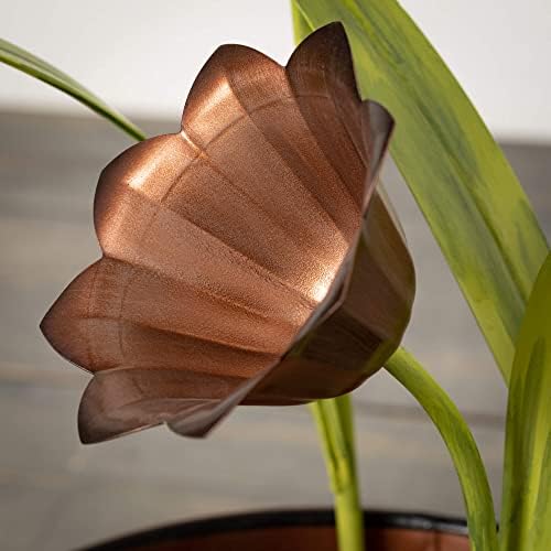 Copper Tulip Water Fountain Decor