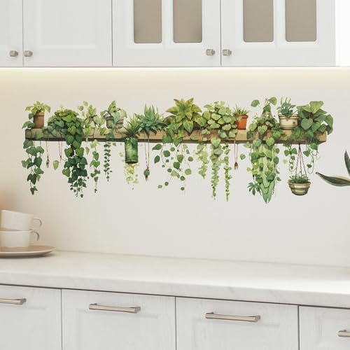 Nature Green Plants Peel and Stick Wall Decals