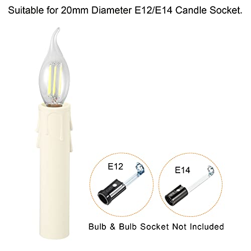 PATIKIL Candle Socket Covers 22x105mm 5 Pack