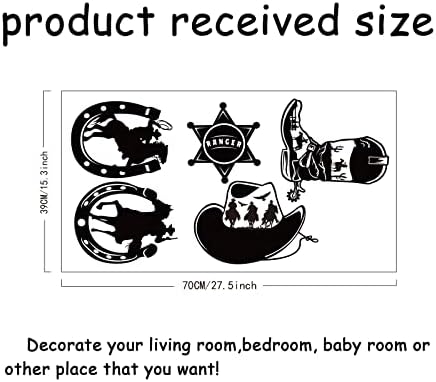 SUPERDANT Western Style Cowboy Boots Wall Decals