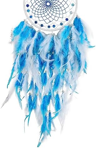 Blue Dream Catchers Handmade with Crystal Beads