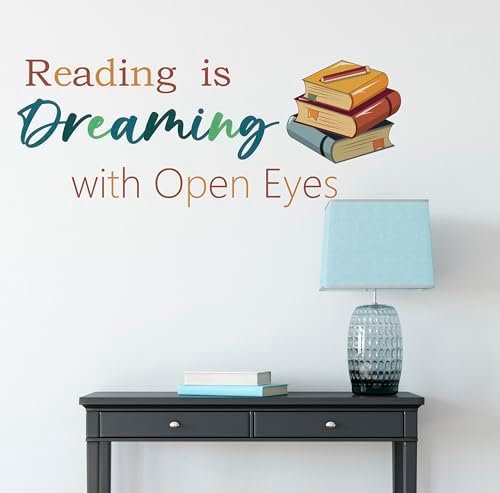 Reading is Dreaming with Open Eyes Wall Decals