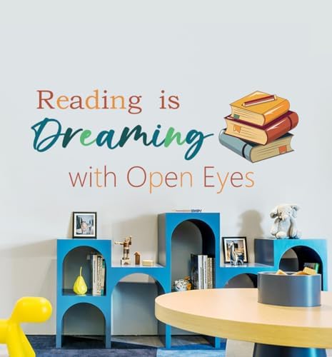 Reading is Dreaming with Open Eyes Wall Decals