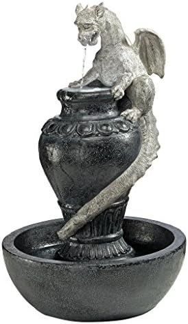 Design Toscano Dragon Fountain with LED Light