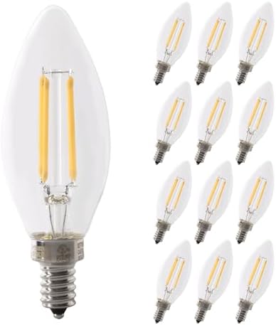 Feit Electric LED Candelabra Bulb 12 Pack Dimmable 2700K