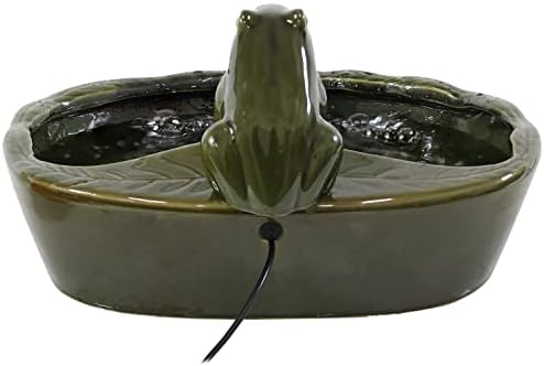 Sunnydaze 28-Inch Solar Fountain with LED Lights and Battery Backup