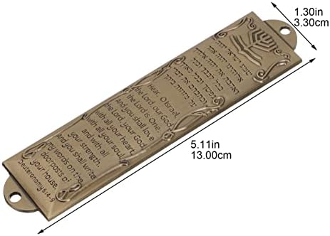Bless This House Brass Mezuzah Door Ornament