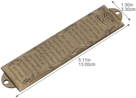 Luxshiny Jerusalem Mezuzah Case with Scroll
