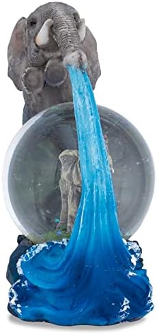 Elanze Designs Elephant Bath Time Fun Magical Whimsical Tabletop Snow Globe Figurine