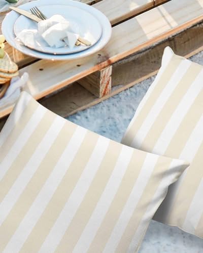 YOKOU Waterproof Throw Pillow Covers Set of 2 Square 18X18