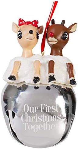Rudolph and Clarice Holiday Bell Ornament