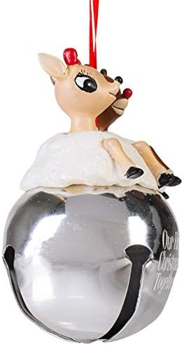 Rudolph and Clarice Holiday Bell Ornament