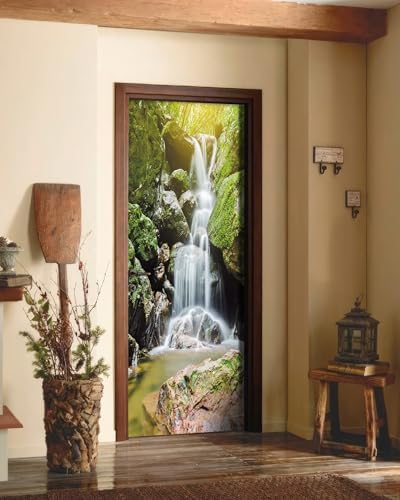 FLFK 3D Door Sticker Set of 2 Sheets