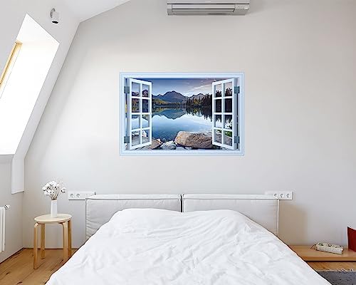 FLFK Fake Window Wall Mural Set of 2 48x32
