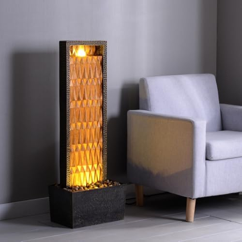 Indoor Outdoor Water Fountain with Soothing Waterfall Effect
