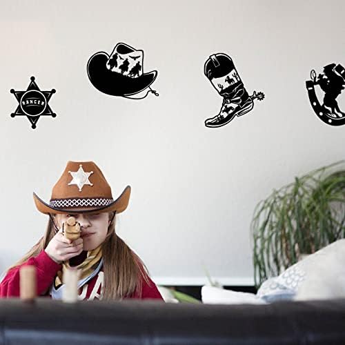 SUPERDANT Western Style Cowboy Boots Wall Decals