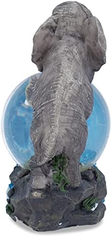 Elanze Designs Elephant Bath Time Fun Magical Whimsical Tabletop Snow Globe Figurine