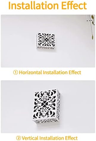 ORYX Doorbell Chime Cover Box - White with Piano Paint Design