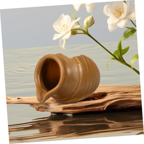 ULDIGI Tabletop Fountain Ceramic Water Jar for Zen Decor
