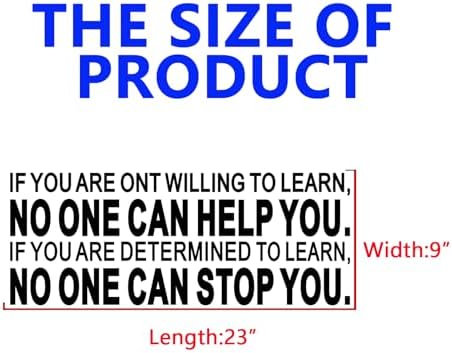Motivational Quotes Wall Sticker for Office - 23x9 Vinyl Art Decal