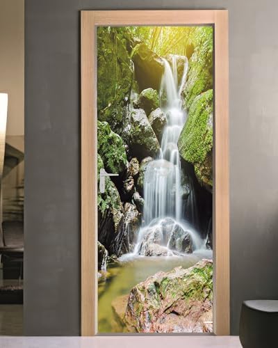 FLFK 3D Door Sticker Set of 2 Sheets