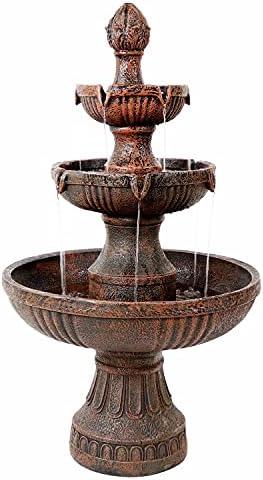 Sunnydaze Flower Blossom 43 Inch Electric Fountain
