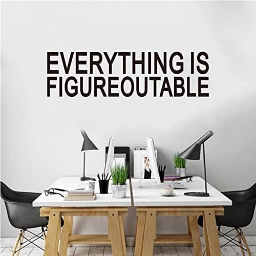 AnFigure Office Quotes Wall Stickers - Inspirational Gym Vinyl Art for Workspaces