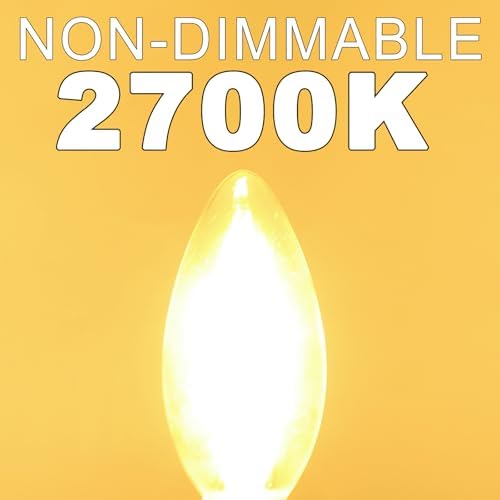GvvooHome 6W E12 Candelabra LED Bulbs 6 Pack