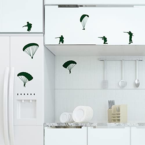 PLIGREAT 20 Pcs Military Wall Stickers Peel and Stick