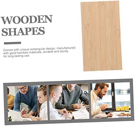 TEHAUX 10pcs Rectangular Cardboard Cutouts for DIY Crafts