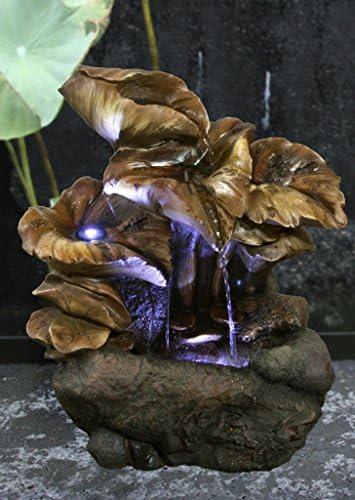 Hi-Line Gift Ltd Leaf Fountain with LED Lights