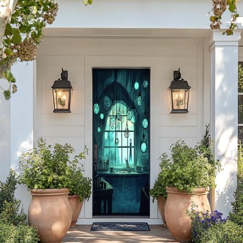3D Coastal Lighthouse Door Sticker Decals 30x79