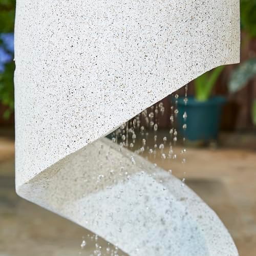 Glitzhome Decorative Tiered Outdoor Water Fountain with LED Light
